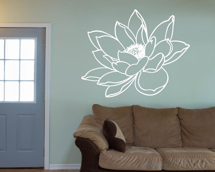 Water Lily Flower Decal Water Lily Flower Decal